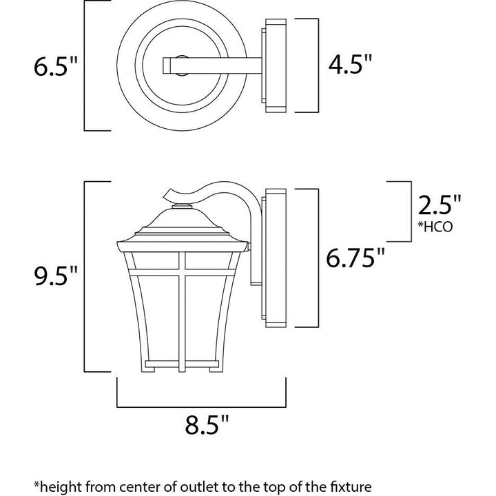 Maxim Lighting 3802LACO  Balboa Dc Outdoor Copper Oxide