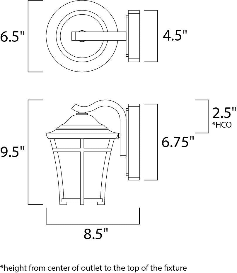 Maxim Lighting 3802LACO  Balboa Dc Outdoor Copper Oxide