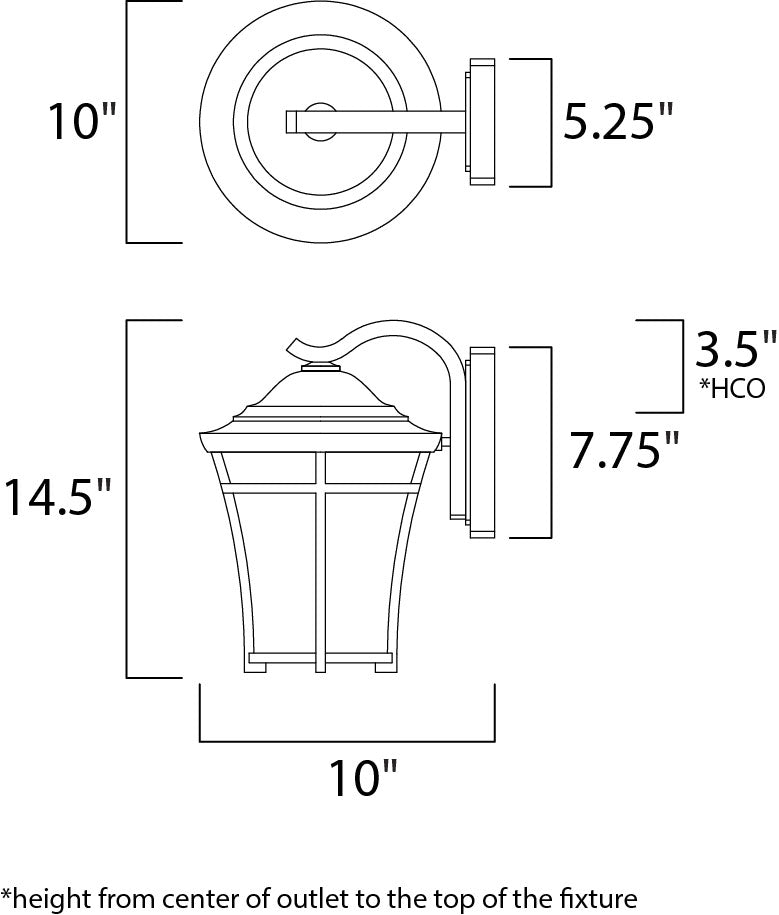 Maxim Lighting 3804LACO  Balboa Dc Outdoor Copper Oxide