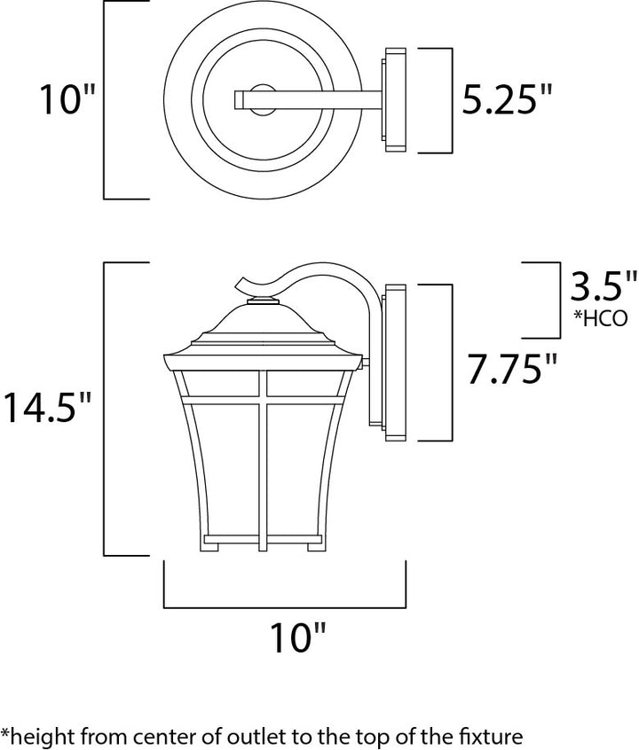 Maxim Lighting 3804LACO  Balboa Dc Outdoor Copper Oxide