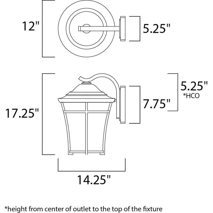 Maxim Lighting 3806LACO  Balboa Dc Outdoor Copper Oxide