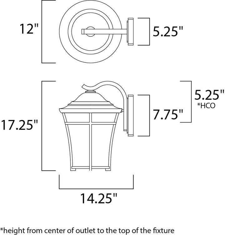 Maxim Lighting 3806LACO  Balboa Dc Outdoor Copper Oxide