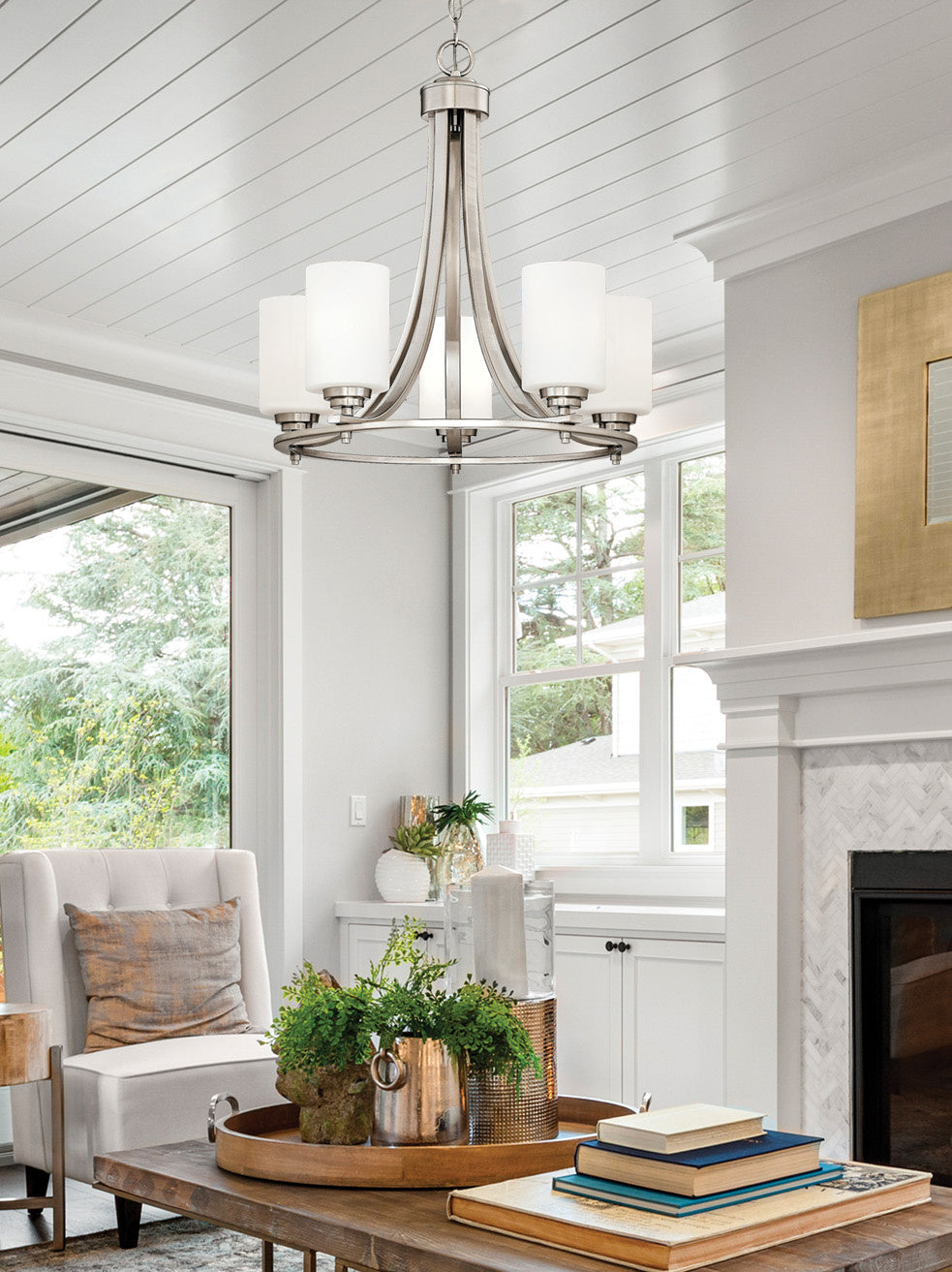 Millennium Bristo 7255-SN Chandelier Light - Satin Nickel