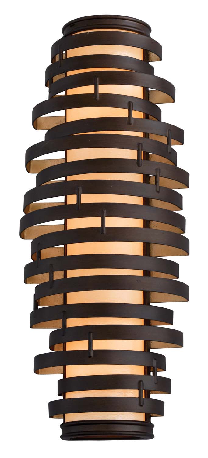 Corbett Vertigo 113-13 Wall Sconce Light - Bronze And Gold Leaf