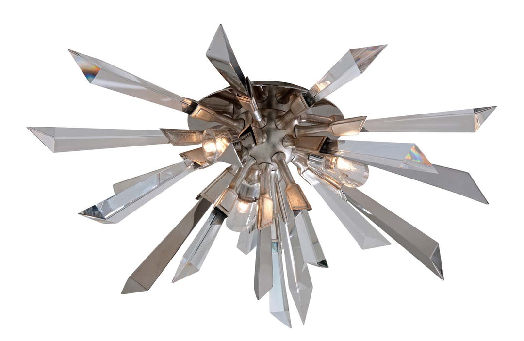 Corbett Inertia 140-33 Ceiling Light - Silver Leaf