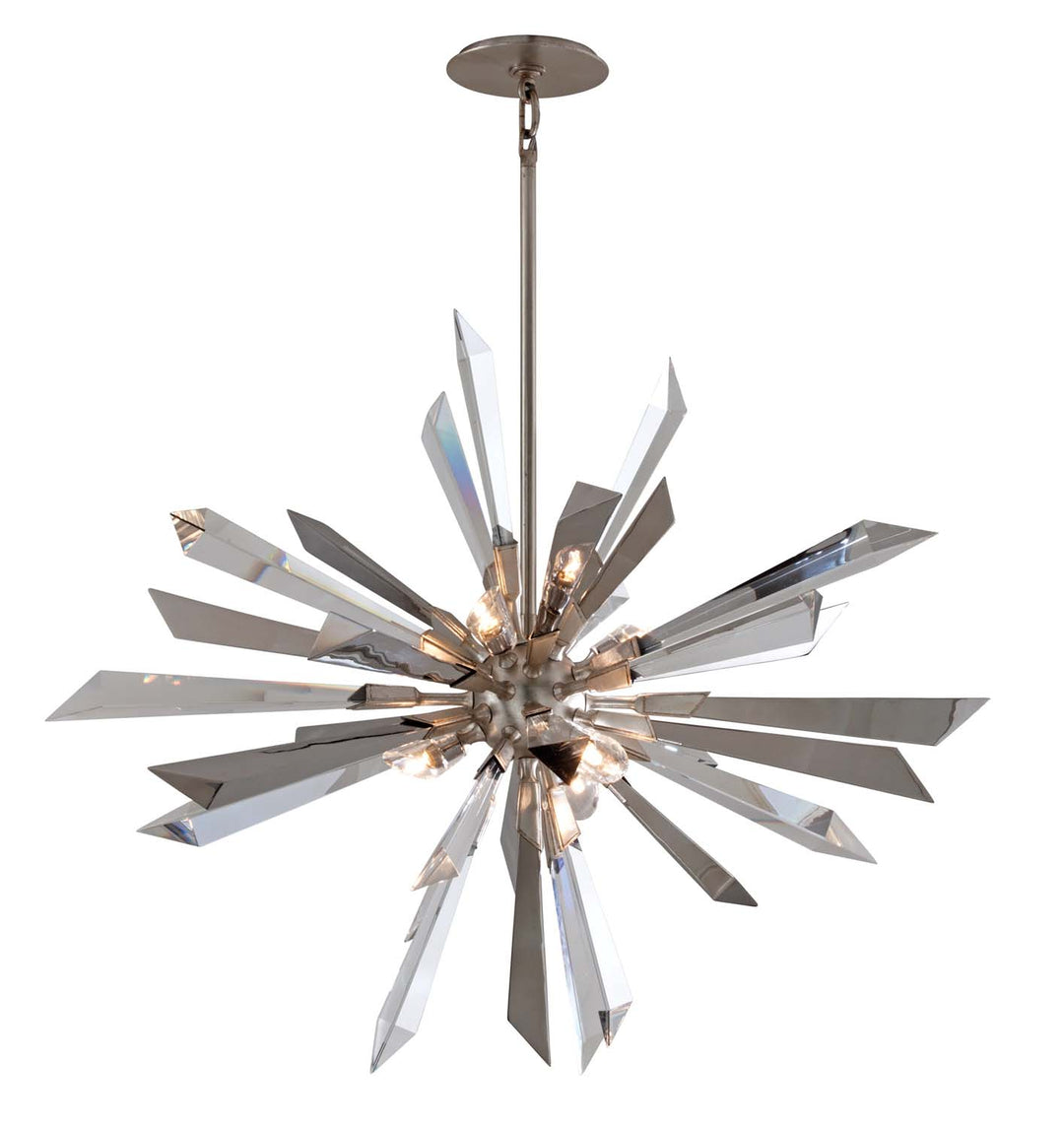 Corbett Inertia 140-47 Pendant Light - Silver Leaf