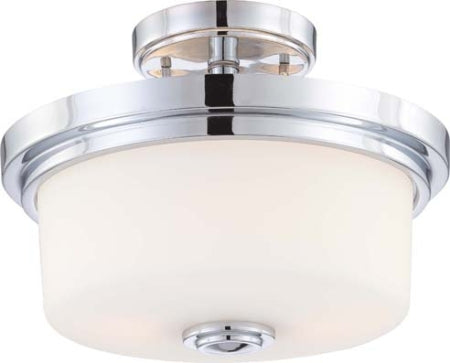 Nuvo Soho 60-4593 Ceiling Light - Polished Chrome / Satin White