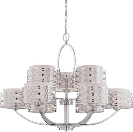 Nuvo Harlow 60-4630 Chandelier Light - Polished Nickel