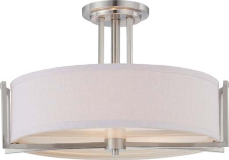 Nuvo Gemini 60-4758 Ceiling Light - Brushed Nickel
