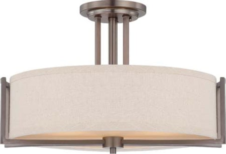 Nuvo Gemini 60-4858 Ceiling Light - Hazel Bronze / Khaki