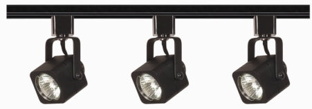 Nuvo Lighting TK346 Track Lighting Kits Black Three Light Track Kit Track Light Black