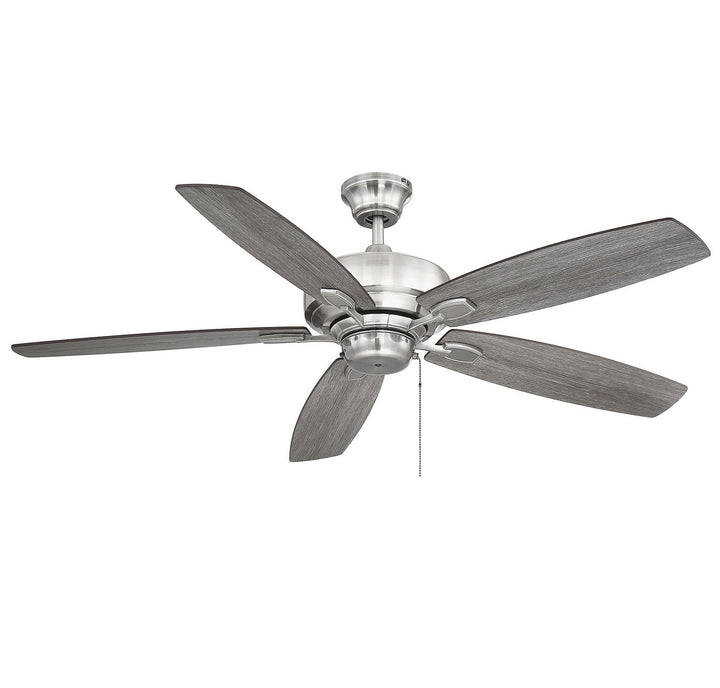 Meridian Wind Star M2016BP Ceiling Fan 52 - Brushed Pewter, Chestnut and Grey Wood/