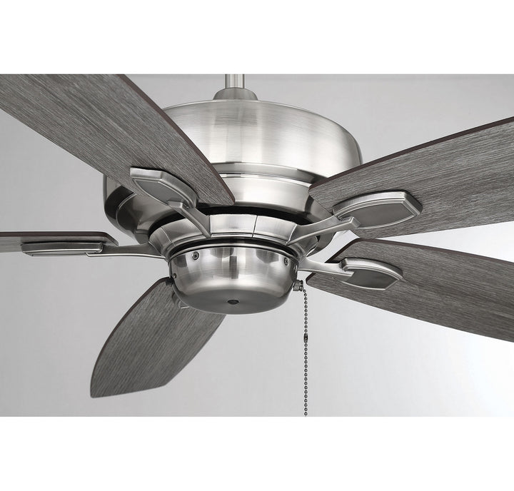 Meridian Wind Star M2016BP Ceiling Fan 52 - Brushed Pewter, Chestnut and Grey Wood/