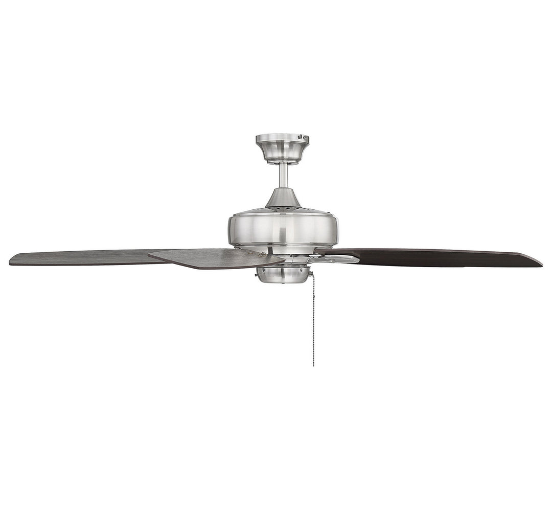 Meridian Wind Star M2016BP Ceiling Fan 52 - Brushed Pewter, Chestnut and Grey Wood/