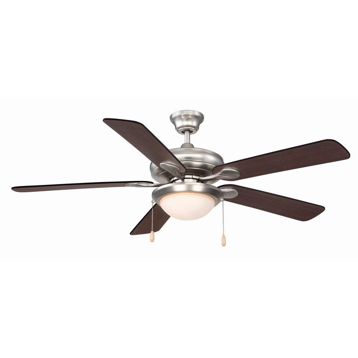 Savoy House Sierra Madres 52-CDC-5RV-SN Ceiling Fan 52 - Satin Nickel, White and Chestnut/