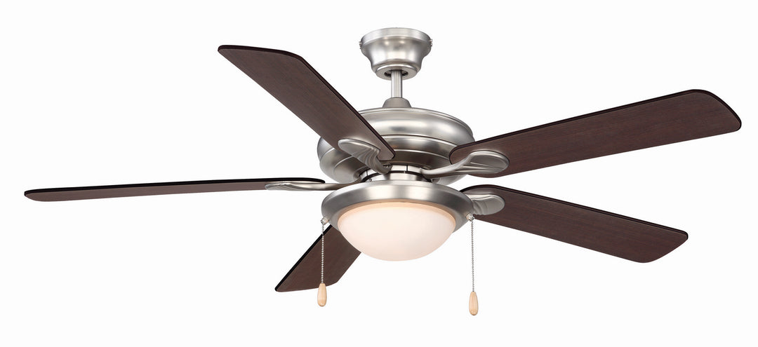 Savoy House Sierra Madres 52-CDC-5RV-SN Ceiling Fan 52 - Satin Nickel, White and Chestnut/