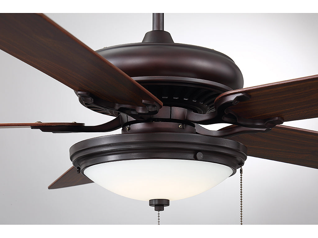 Savoy House Pine Harbor 52-SGC-5RV-13 Ceiling Fan 52 - English Bronze, Walnut and Teak/