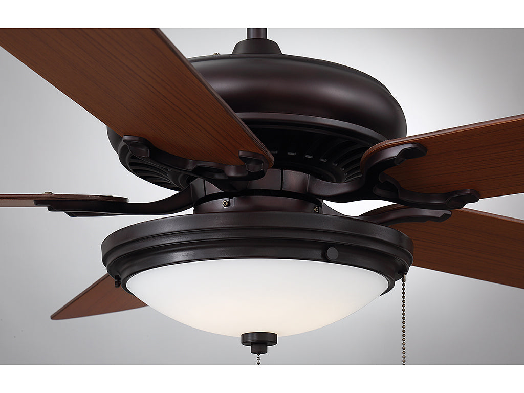 Savoy House Pine Harbor 52-SGC-5RV-13 Ceiling Fan 52 - English Bronze, Walnut and Teak/