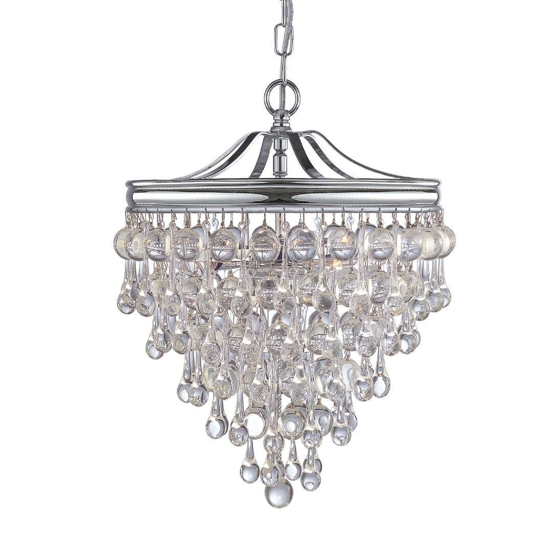 Crystorama Calypso 130-CH Chandelier Light - Polished Chrome