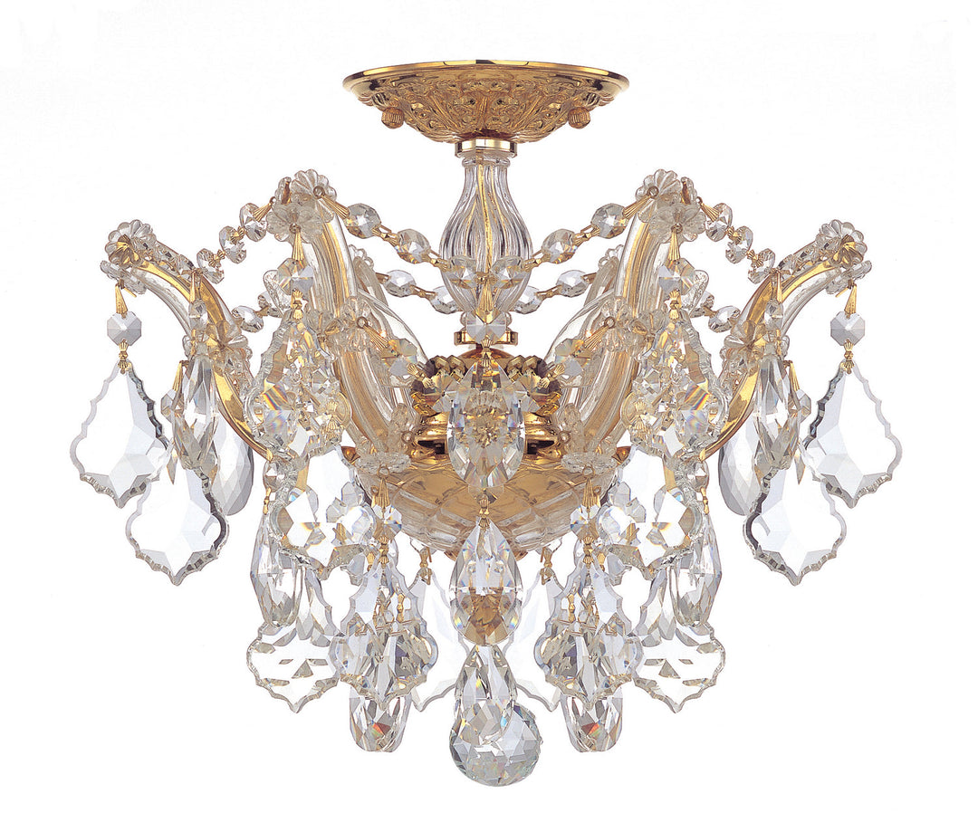 Crystorama Lighting 4430-GD-CL-MWP Maria Theresa  Gold