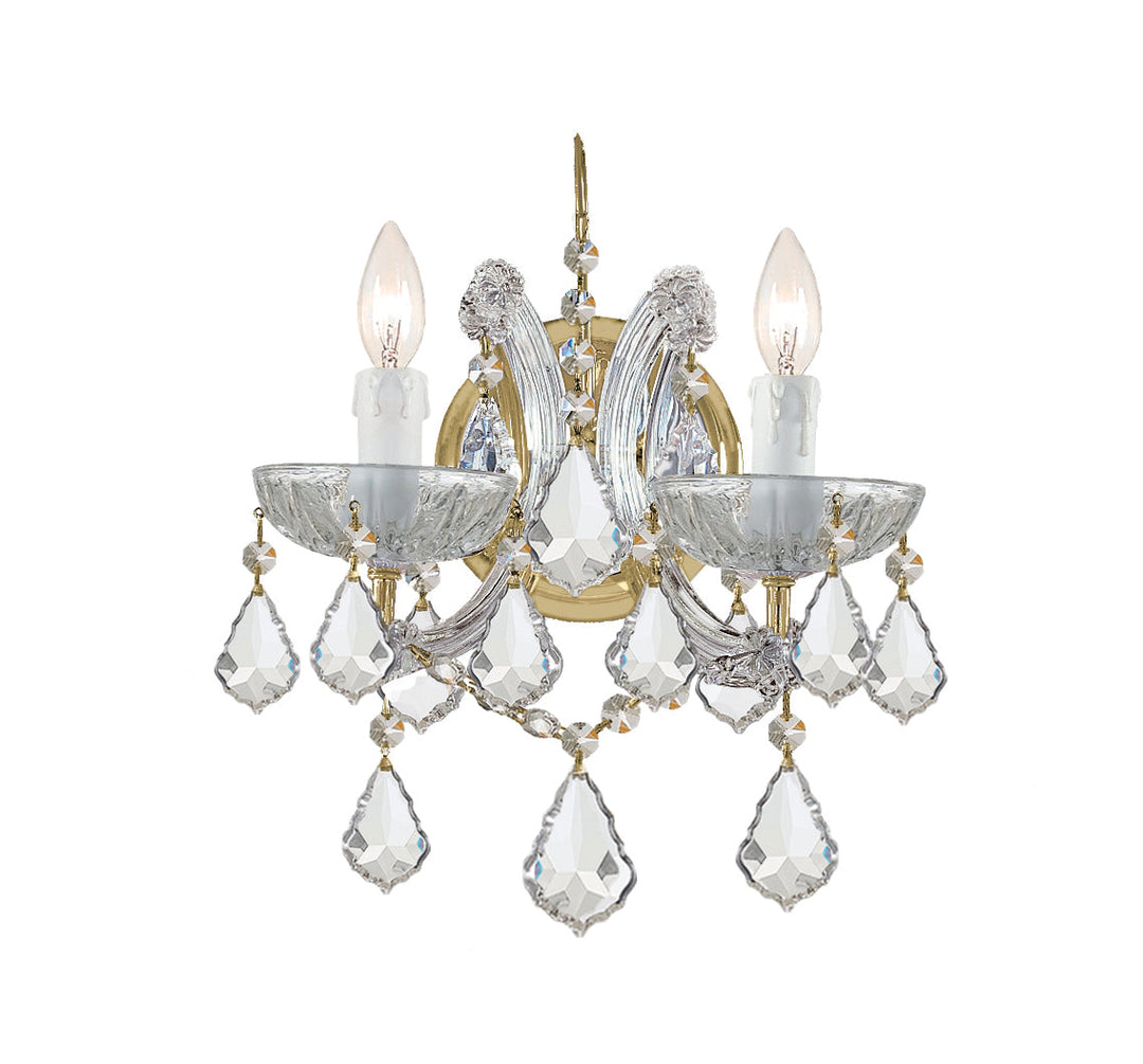 Crystorama Maria Theresa 4472-GD-CL-MWP Wall Light - Gold