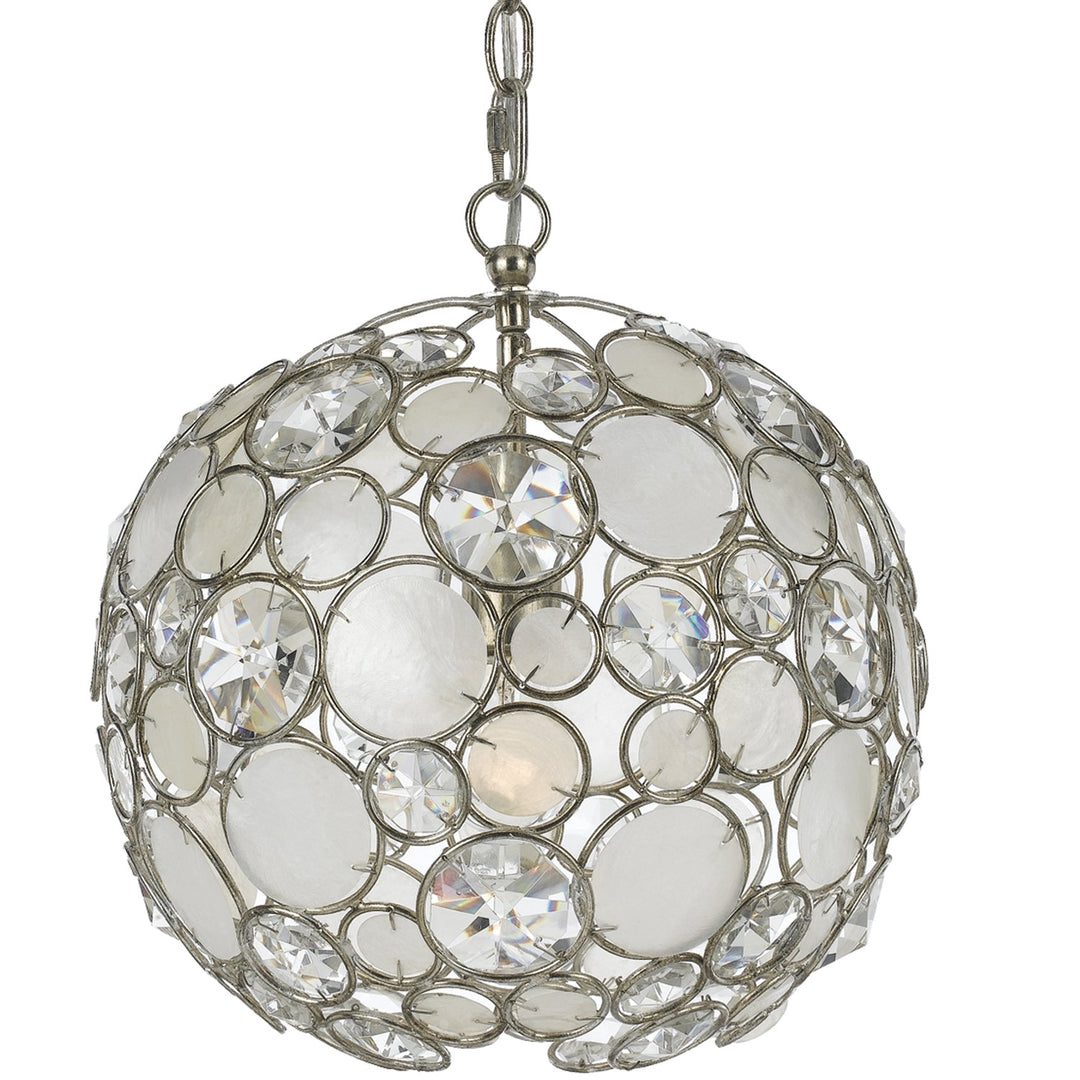 Crystorama Palla 527-SA Pendant Light - Antique Silver