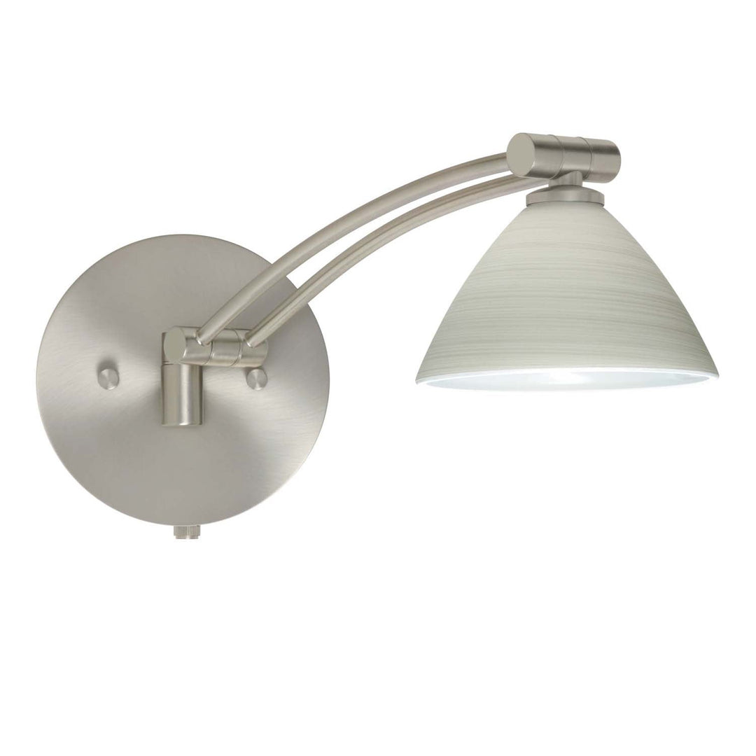 Besa Lighting 1WW-1743KR-SN Modern Domi Lamp Satin Nickel