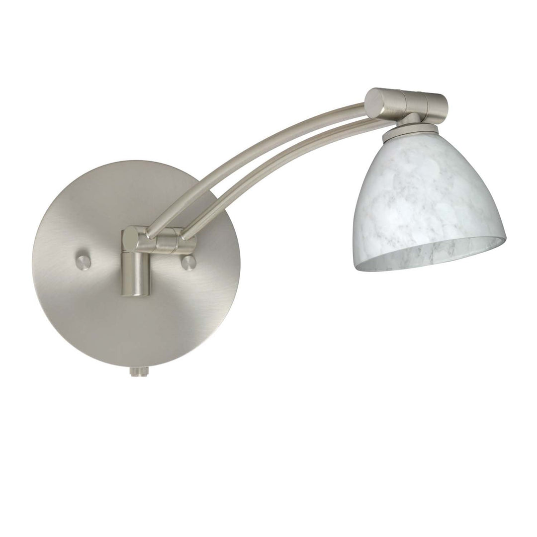 Besa Lighting 1WW-185819-SN Divi Lamp Satin Nickel