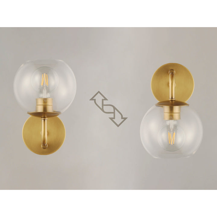 Maxim Branch 38411CLNAB Wall Sconce Light - Natural Aged Brass