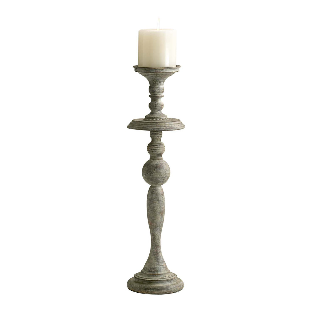 Cyan 04294 Candle Holders - Distressed Antiqued White