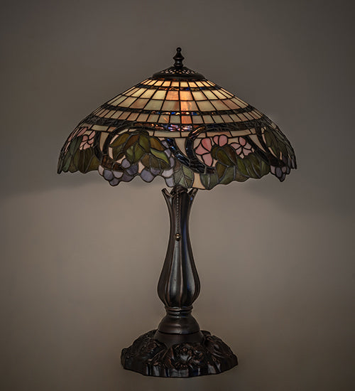 Meyda Tiffany Lighting 38516 Handel Grapevine One Light Table Lamp Lamp Bronze / Dark