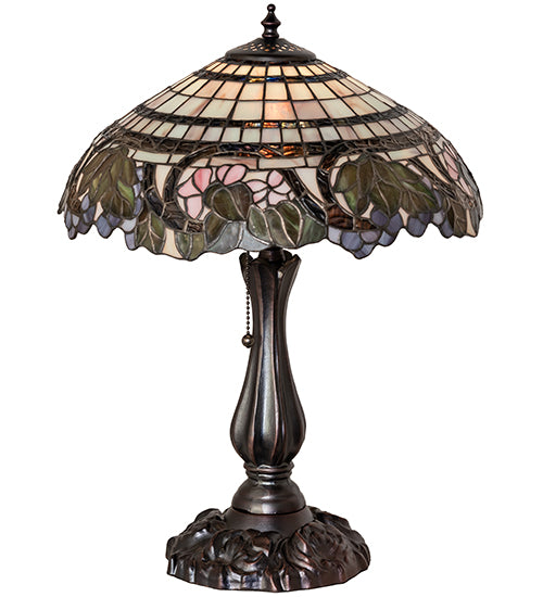 Meyda Tiffany Lighting 38516 Handel Grapevine One Light Table Lamp Lamp Bronze / Dark