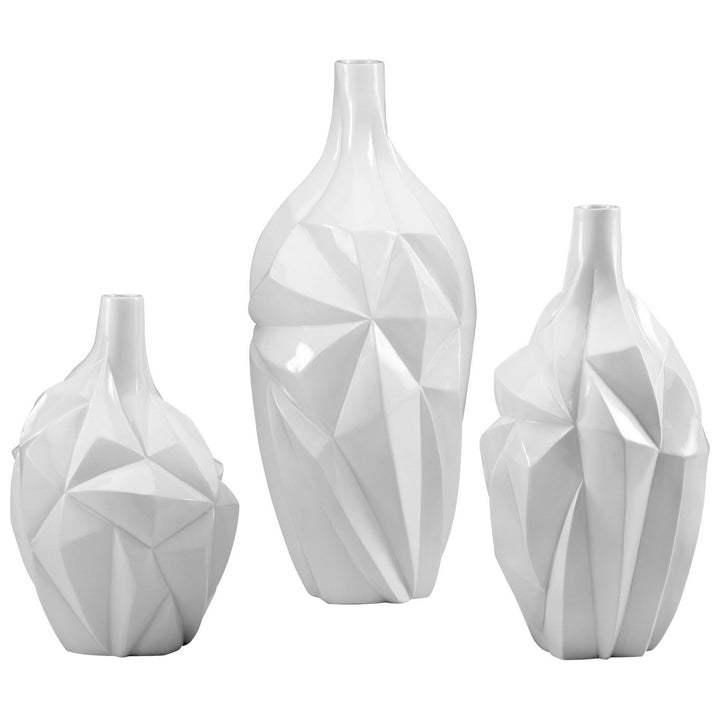 Cyan 05002 Vases & Planters - Gloss White Glaze