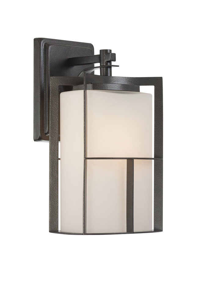 Designers Fountain 31821-CHA Braxton One Light Wall Lantern Outdoor Gray