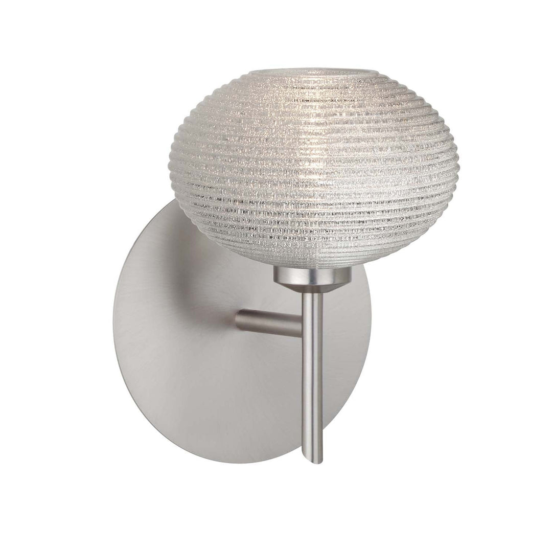 Besa Lasso 1SW-5612GL-SN Wall Sconce Light - Satin Nickel