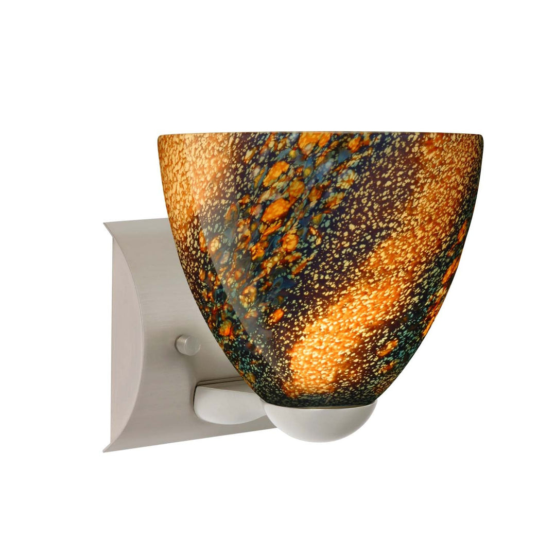 Besa Sasha 1WZ-7572CE-SN Wall Sconce Light - Satin Nickel