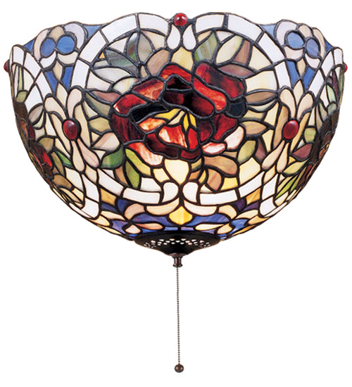 Meyda Tiffany Renaissance Rose 38678 Ceiling Light - Beige Burgundy Ca