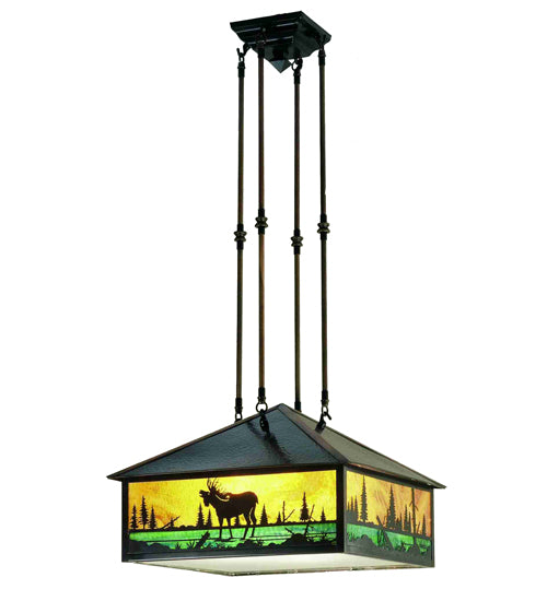 Meyda Tiffany Moose Creek 38681 Pendant Light - Ha/Eb Craftsman