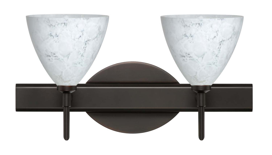 Besa Mia 2SW-177919-BR Bath Vanity Light 15 in. wide - Bronze