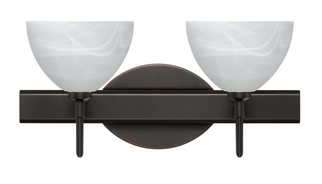 Besa Brella 2SW-467952-BR Bath Vanity Light 15 in. wide - Bronze