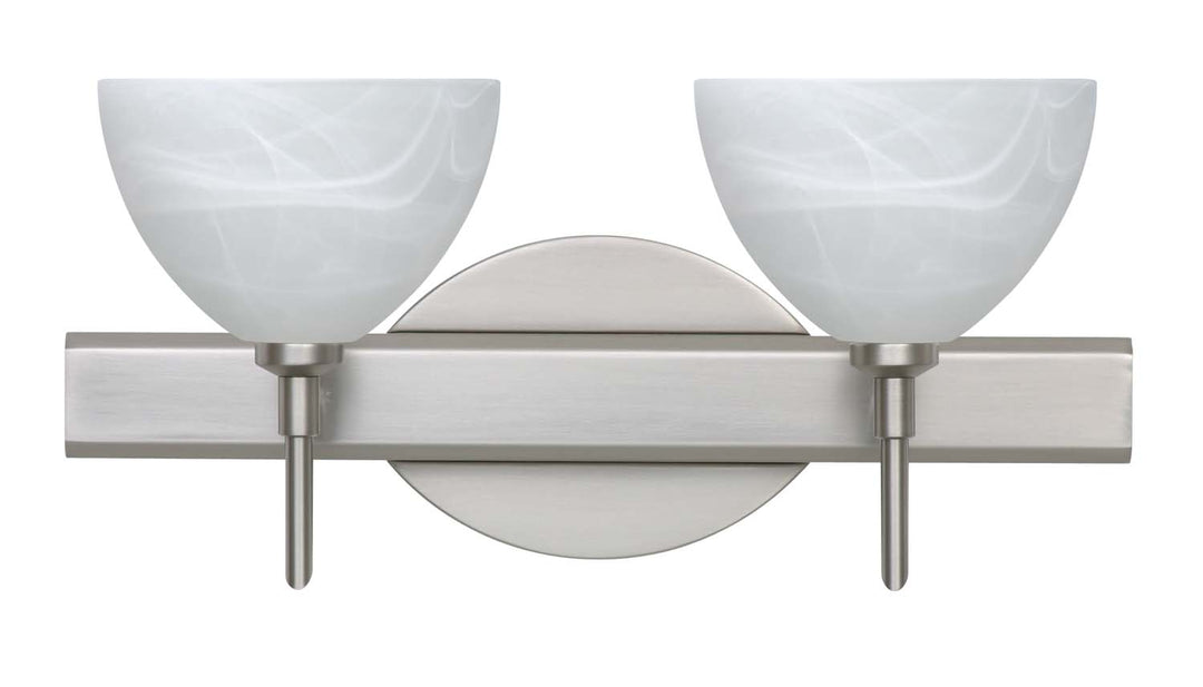 Besa Brella 2SW-467952-SN Bath Vanity Light 15 in. wide - Satin Nickel