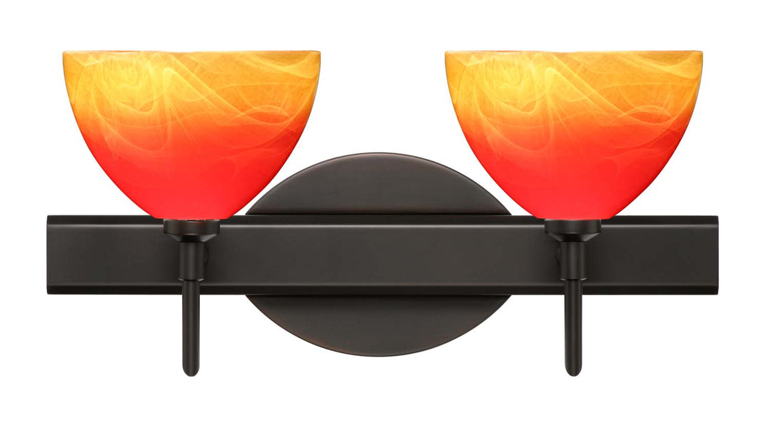 Besa Brella 2SW-4679SL-BR Bath Vanity Light 15 in. wide - Bronze