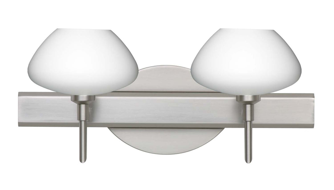 Besa Peri 2SW-541007-SN Bath Vanity Light 15 in. wide - Satin Nickel