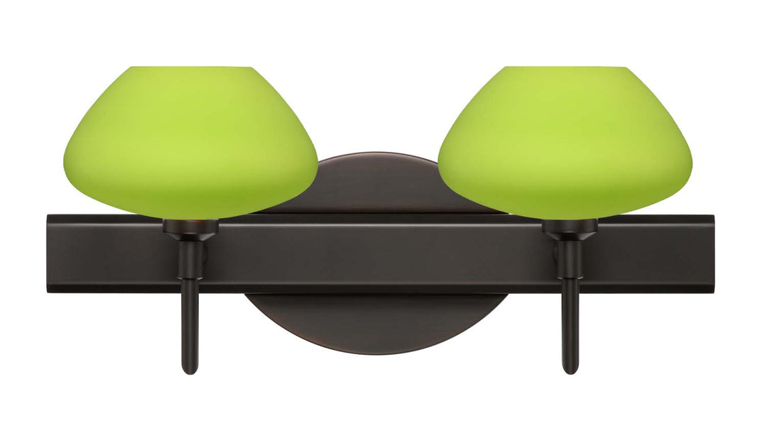 Besa Peri 2SW-541035-BR Bath Vanity Light 15 in. wide - Bronze