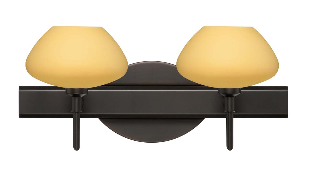 Besa Peri 2SW-5410VM-BR Bath Vanity Light 15 in. wide - Bronze