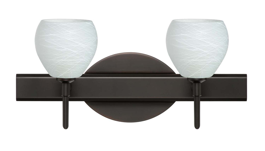 Besa Tay Tay 2SW-560560-BR Bath Vanity Light 15 in. wide - Bronze