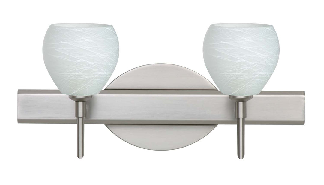 Besa Tay Tay 2SW-560560-SN Bath Vanity Light 15 in. wide - Satin Nickel