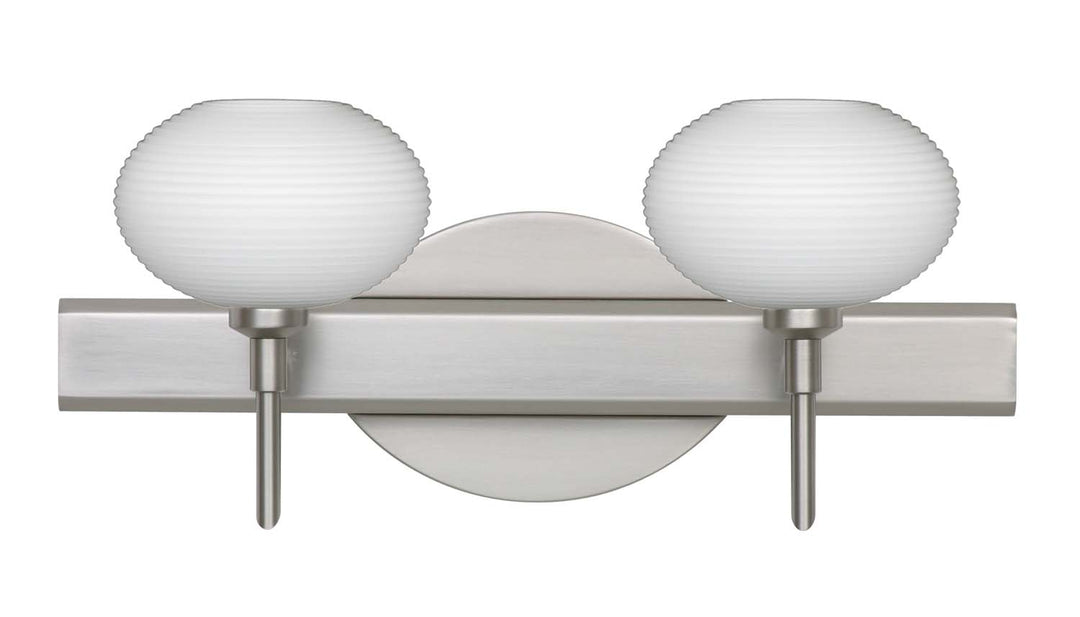 Besa Lasso 2SW-561207-SN Bath Vanity Light 15 in. wide - Satin Nickel