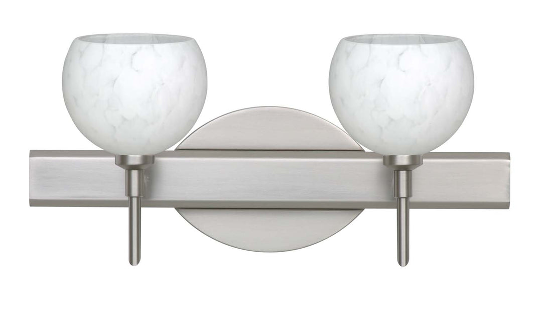 Besa Palla 2SW-565819-SN Bath Vanity Light 15 in. wide - Satin Nickel