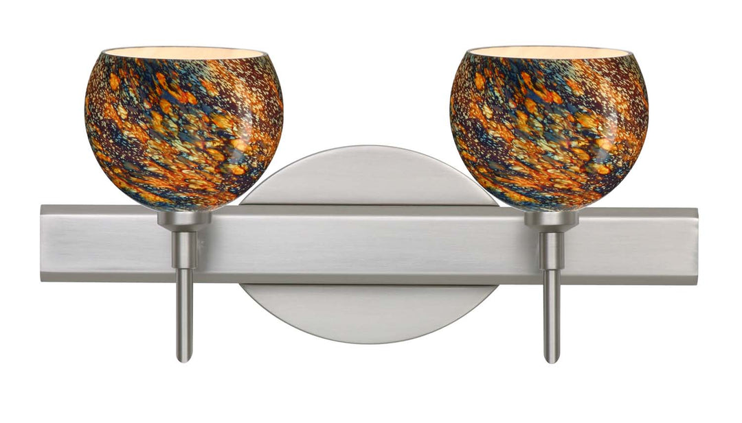 Besa Palla 2SW-5658CE-SN Bath Vanity Light 15 in. wide - Satin Nickel